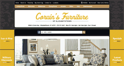 Desktop Screenshot of corvinsfurniture.com